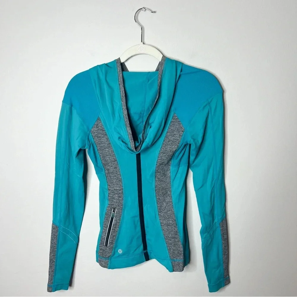 Lululemon Run For Your Life Blue Hoodie Pullover